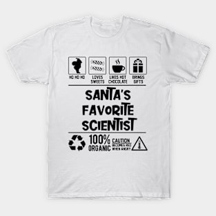 Santa's Favorite Scientist Santa Claus T-Shirt